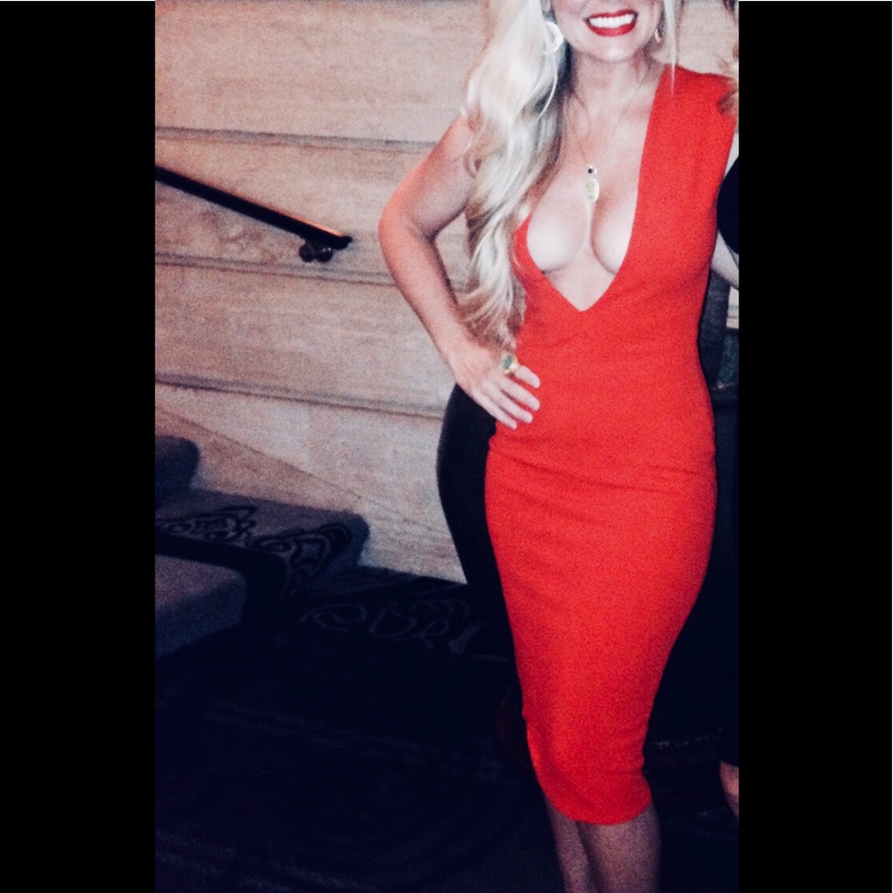 Solace London Red Dress
